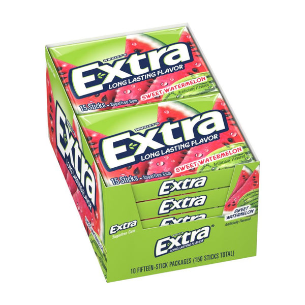 EXTRA GUM WATERMELON 10/15CT