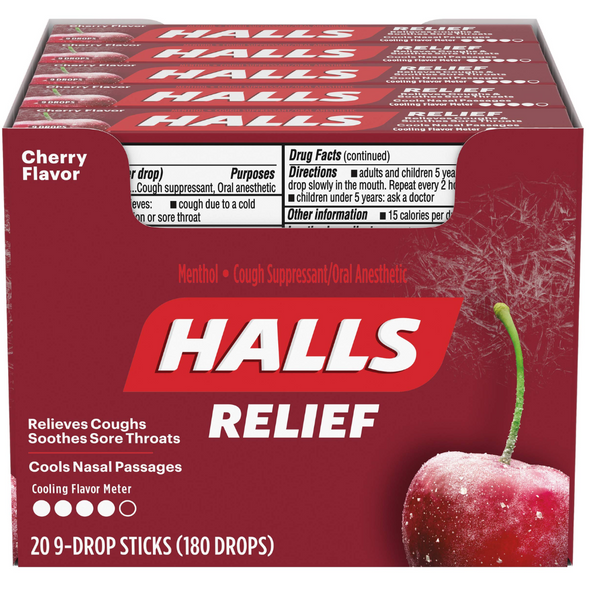 HALLS CHERRY 20/9CT