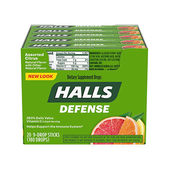 HALLS CITRUS DEFENCE 20/9CT