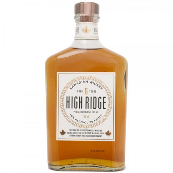 HIGH RIDGE CANADIAN WHISKEY 6 YEARS 750ML