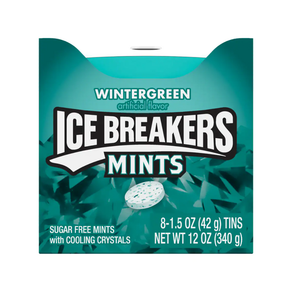 ICE BREAKER MINTS W.GREEN 8/1.5OZ