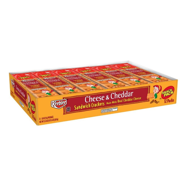 KEEBLER CRACKER CHEESE&CHEDDAR 12CT