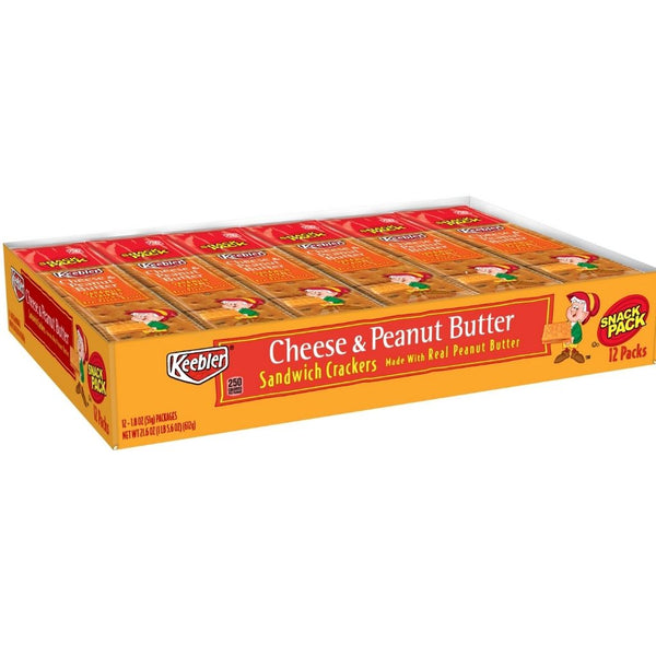 KEEBLER CRACKER CHEESE&PEANUT BUTTER 12/2OZ