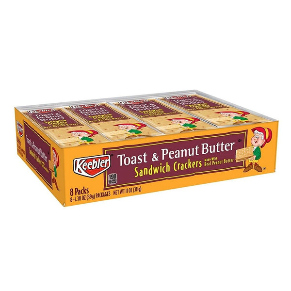 KEEBLER CRACKER TOAST & PEANUT BUTTER 12/2OZ