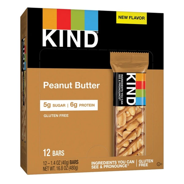 KIND BAR PEANUT BUTTER 12/1.4OZ