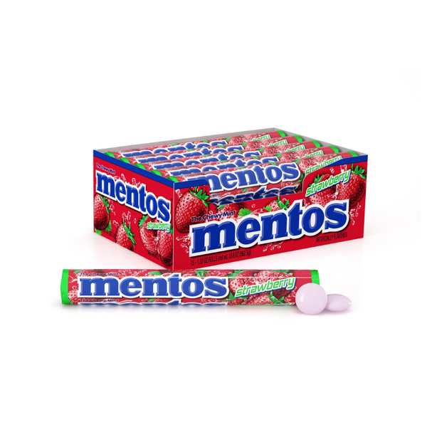 MENTOS 15/1.3OZ STRAWBERRY