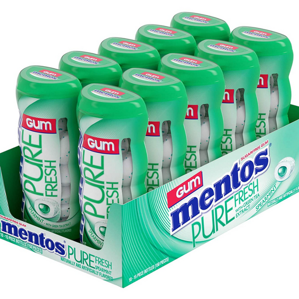 MENTOS GUM 10/15CT SPEARMINT