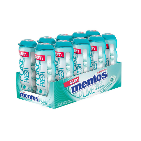 MENTOS GUM 10/15CT WINTERGREEN