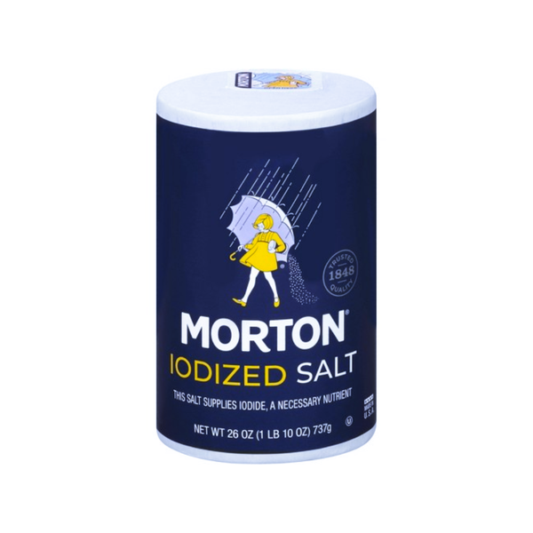 MORTON IODIZED SALT 24/26OZ