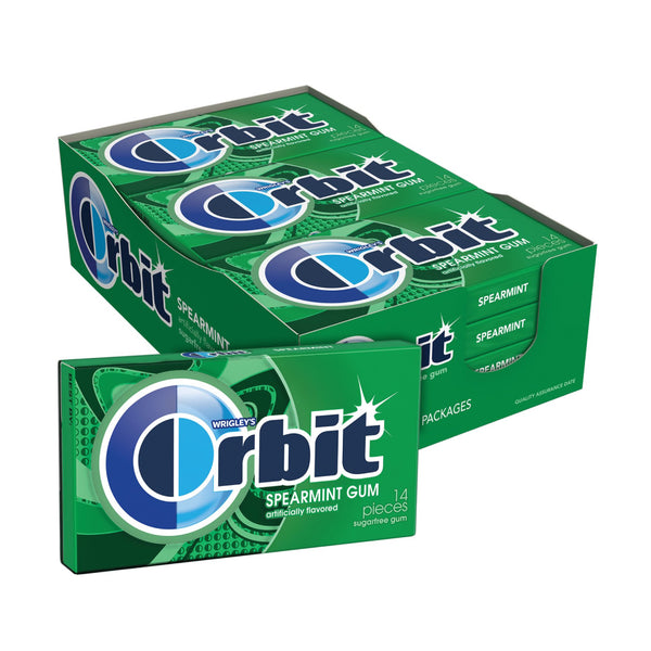 ORBIT GUM SPEARMINT 12/14CT