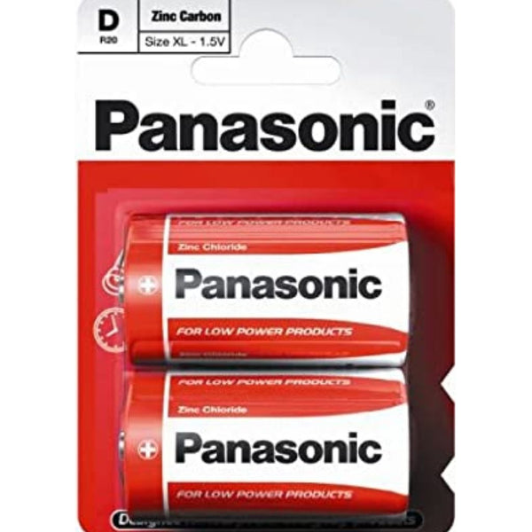 PANASONIC BATTERIES D 12/2CT