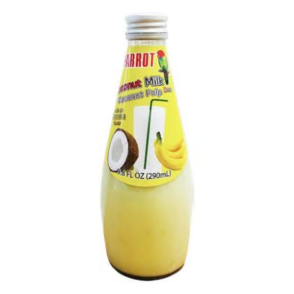 PARROT COCONUT MILK 12/9OZ BANANA GLASS