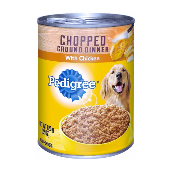 PEDIGREE DOG FD 12/22OZ CHOPPED CHICKEN