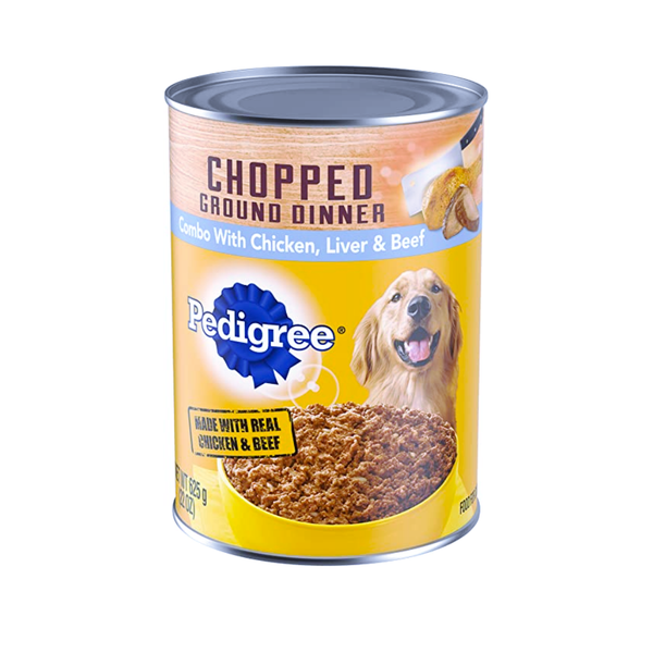 PEDIGREE DOG FD 12/22OZ CHICKEN,BEF,LIVR