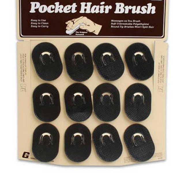 POCKET HAIR BRUSH 12/1CT