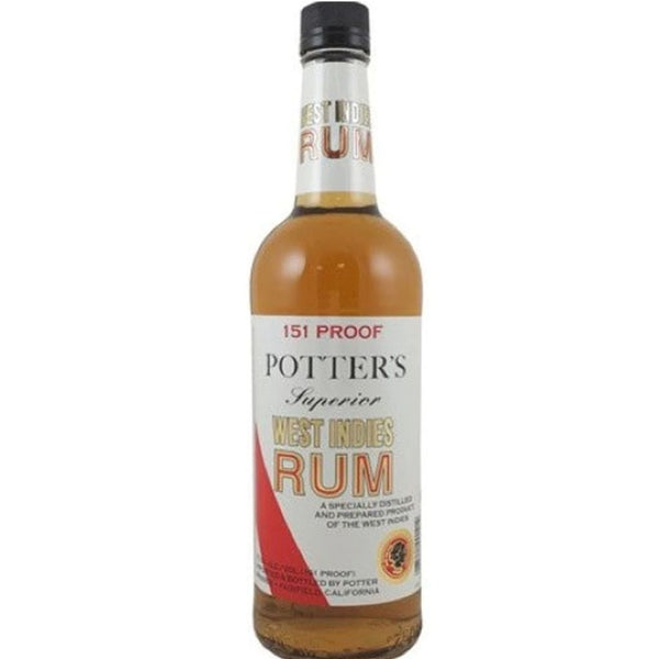 POTTER'S RUM 151 PROOF 1LTR