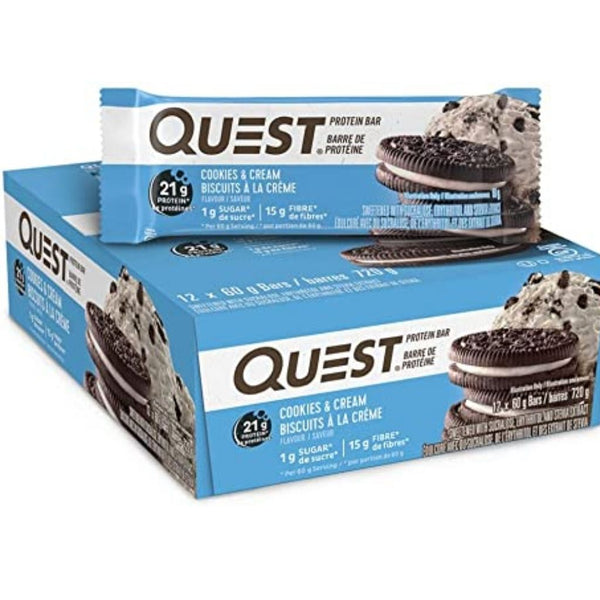 QUESTBAR COOKIE&CREAM 12/2.12OZ