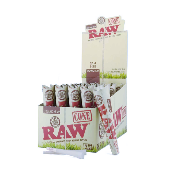 RAW CONE ORGANIC (1-1/4) 32CT