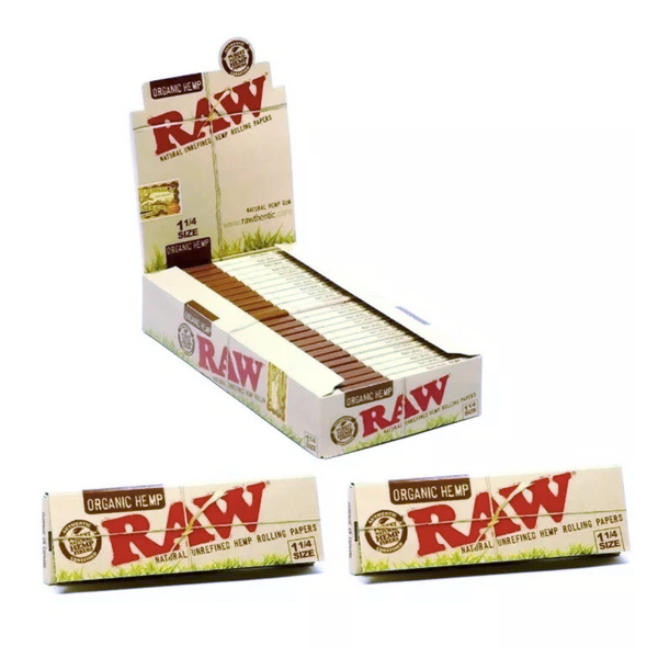 RAW ORGANIC HEMP PAPER 24/1CT 1/1/4