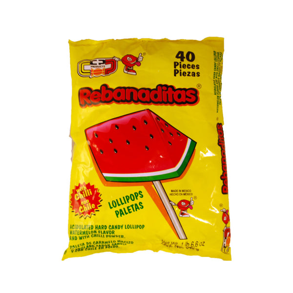 REBANADITAS LOLLIPOPS 40CT