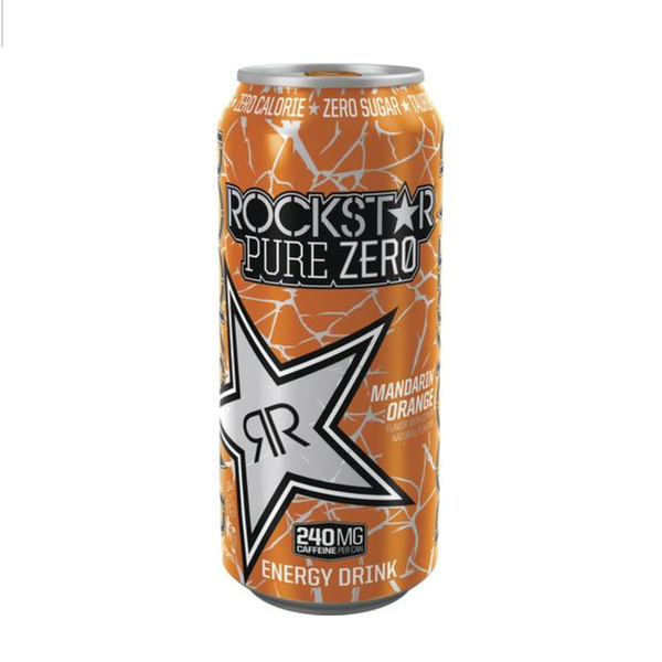 ROCKSTAR 24/16OZ PURE ZERO ORANGE