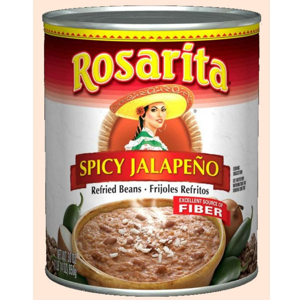 ROSARITA REFRIED BEANS 12/30OZ SPICY JALAPENO