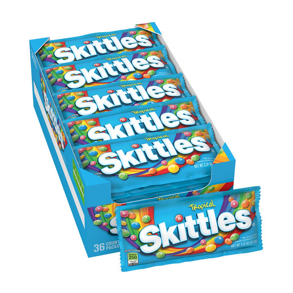 SKITTLES 36/2OZ TROPICAL