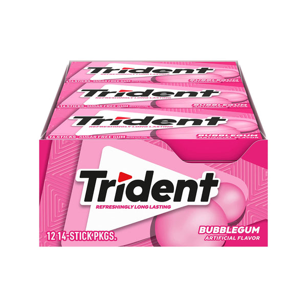 TRIDENT VALUE PK 12/14CT BUBBLE GUM