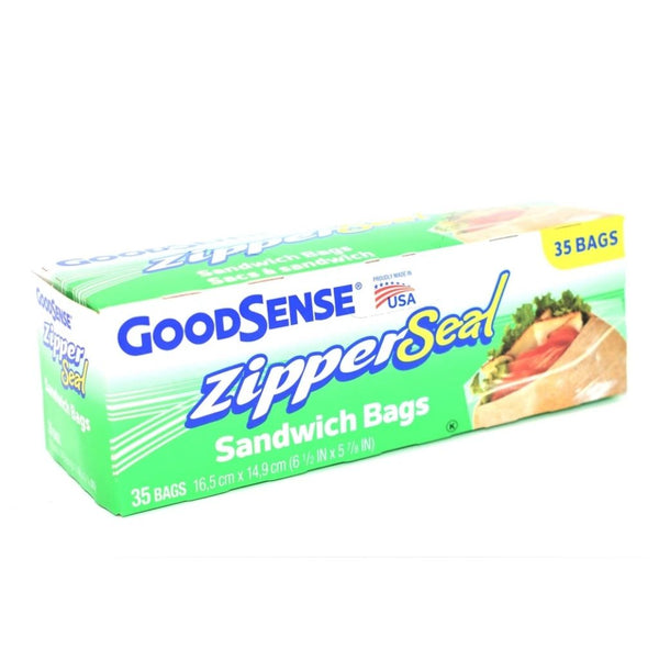 ZIPPER SEAL SANDWICH BAGS 30CT